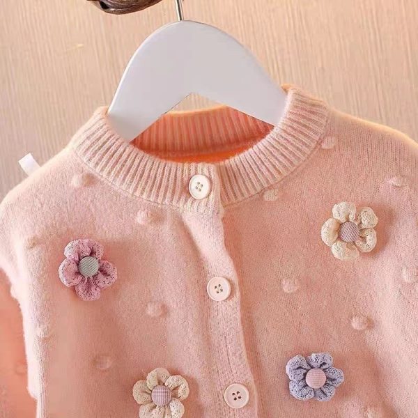 Sweater coat for girls 3-6 years old-159 - Image 2